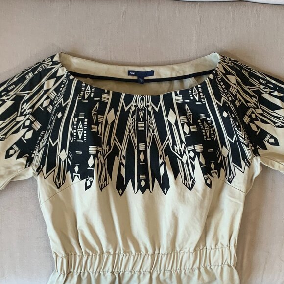 Gap Vena Cava Khaki Short Sleeve Mini Dress Tan Black Beige Awards Season - Picture 5 of 15